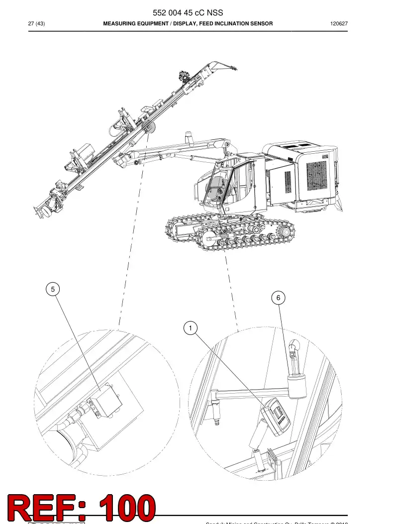 55217466 552 174 66 Electrical assembly - Sandvik Technical Drawing