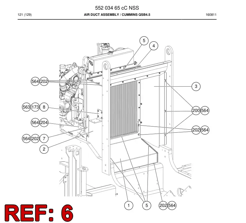 55217577 552 175 77 Bracket - Sandvik Technical Drawing