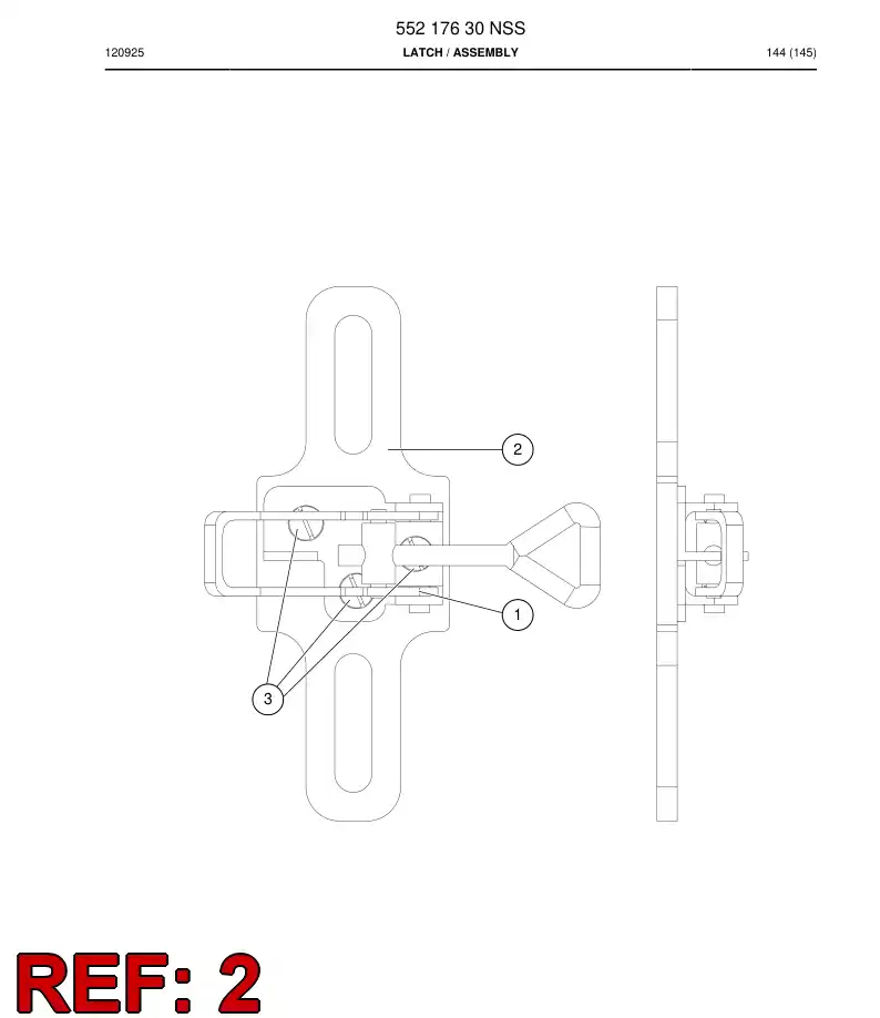 552 176 21 Plate, Mounting - drawing