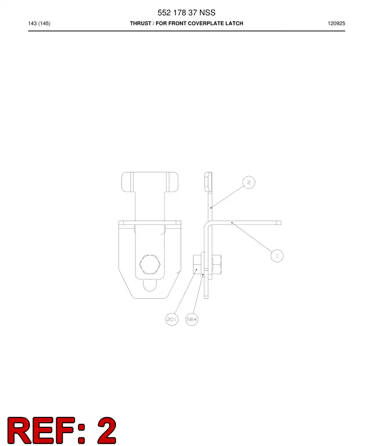 552 178 40 Plate - drawing