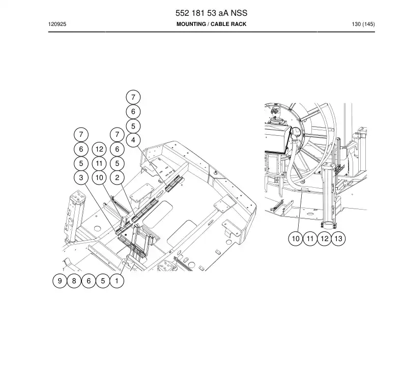 55218153a 552 181 53a Mounting - Sandvik Technical Drawing