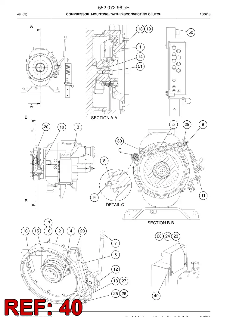 55218167a 552 181 67a Plate - Sandvik Technical Drawing