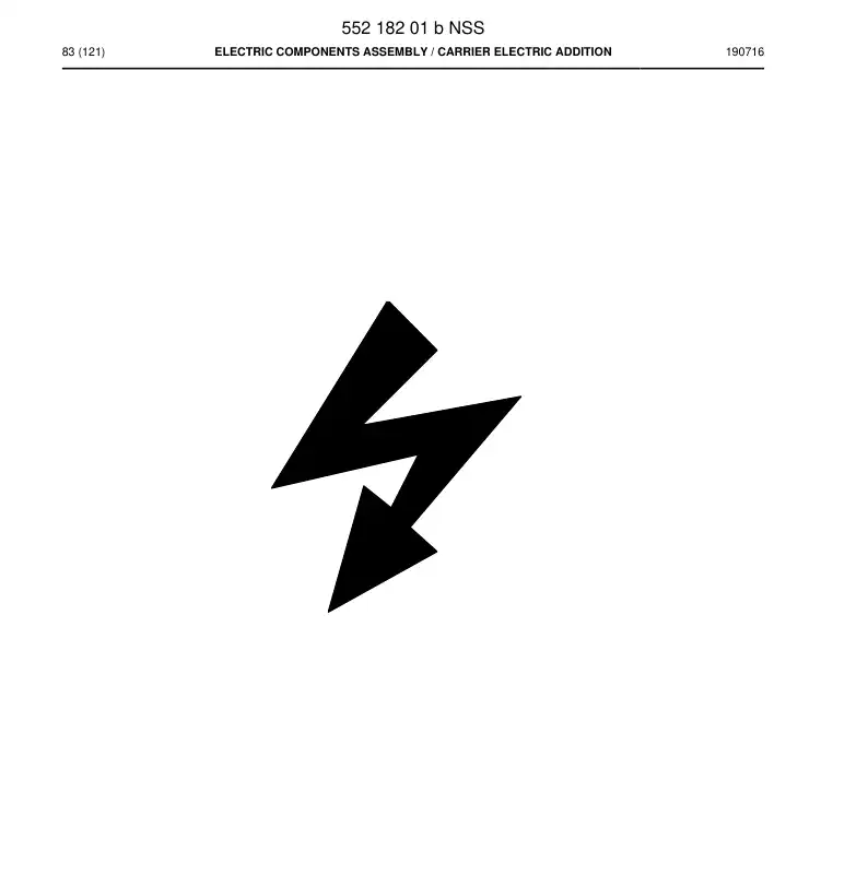 55218201b 552 182 01b Electric Components Assembly - Sandvik Technical Drawing