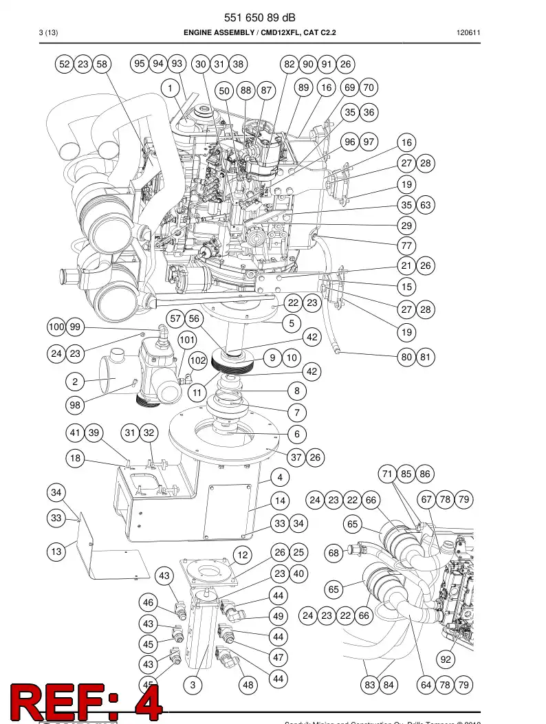 55218202 552 182 02 Thermostat - Sandvik Technical Drawing