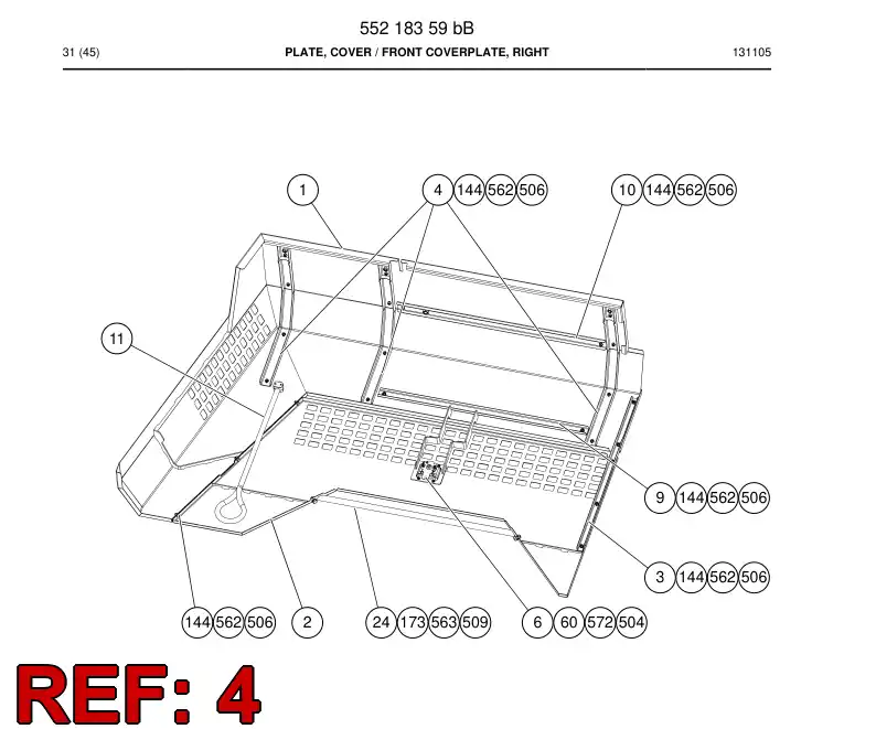 55218222 552 182 22 Support - Sandvik Technical Drawing