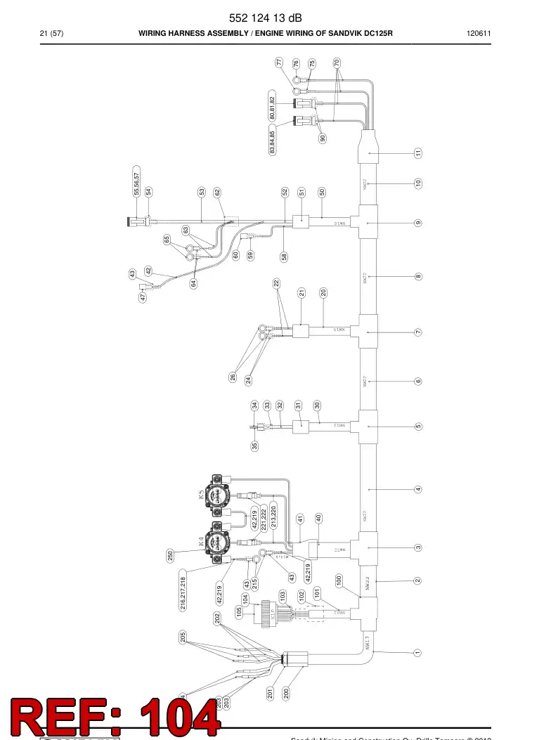 55218271 552 182 71 Connector - Sandvik Technical Drawing