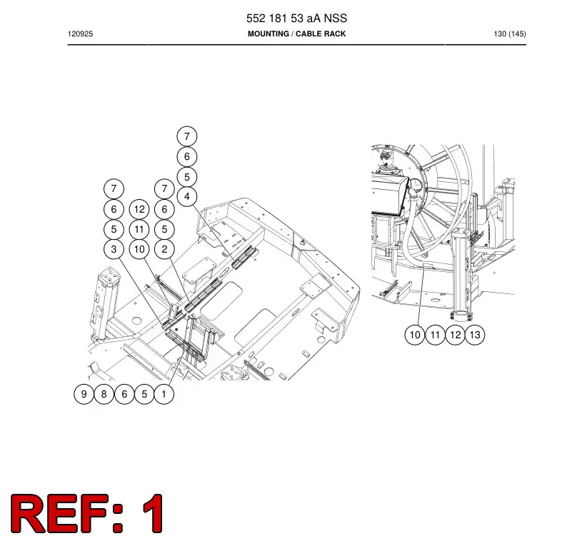 552 183 06 Rack, Cable - drawing