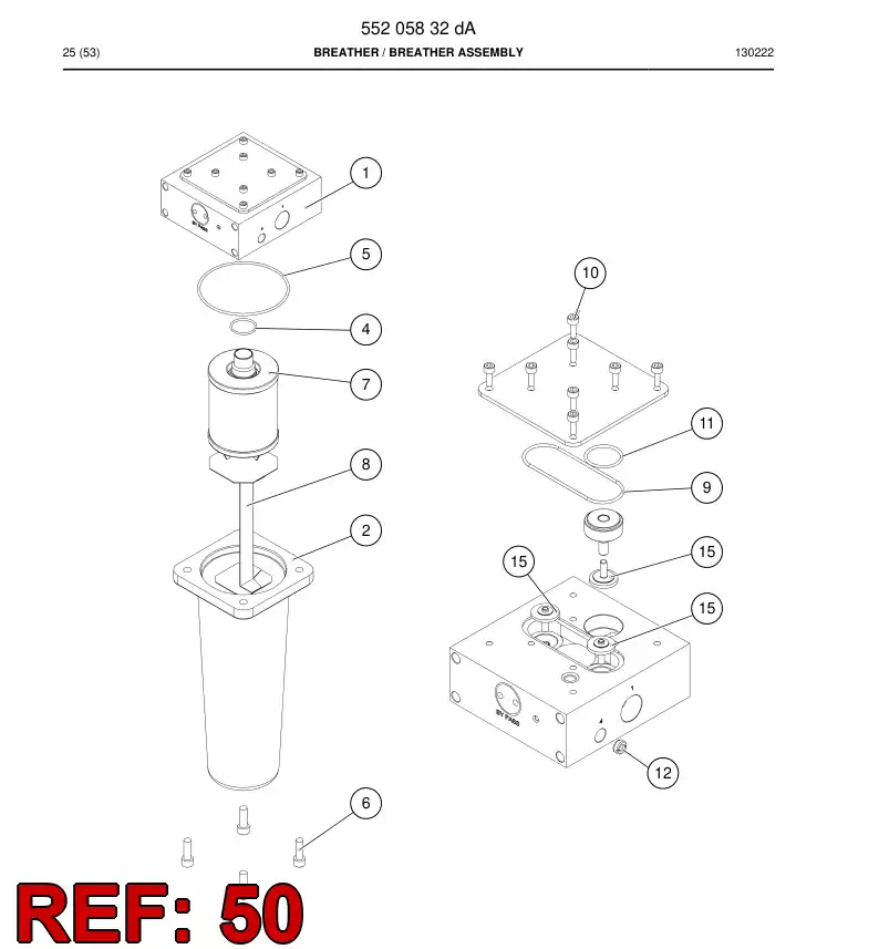 55218482 552 184 82 Service kit - Sandvik Technical Drawing