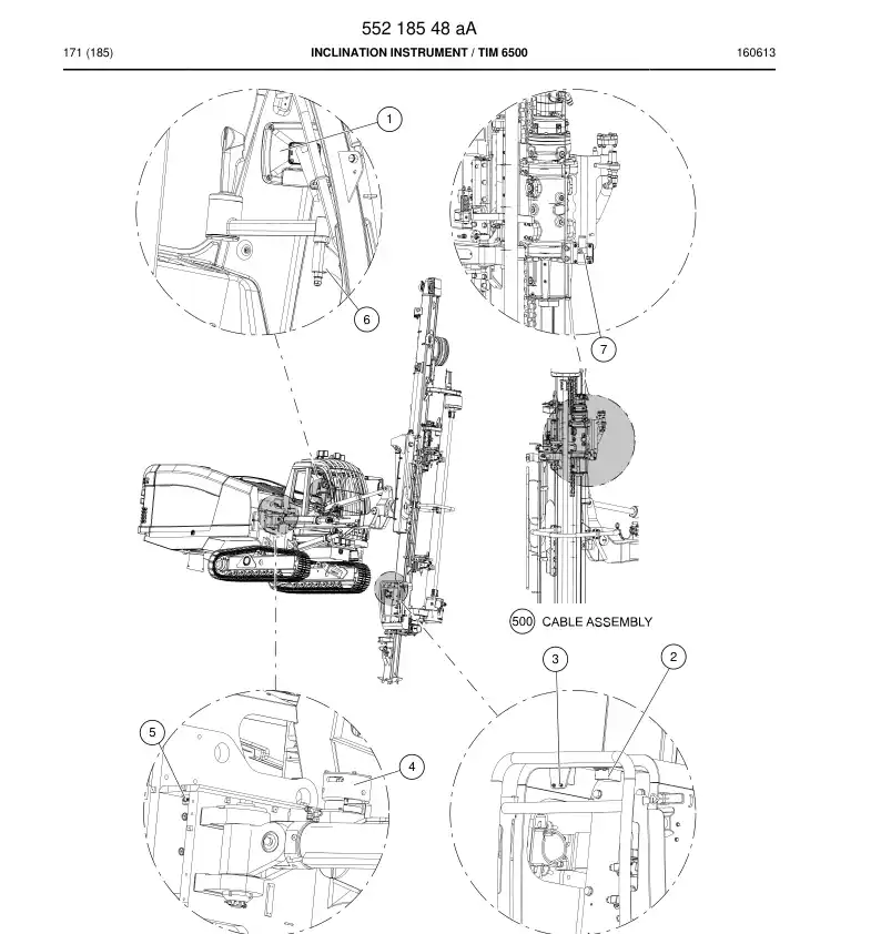55218548a 552 185 48a Inclination instrument - Sandvik Technical Drawing
