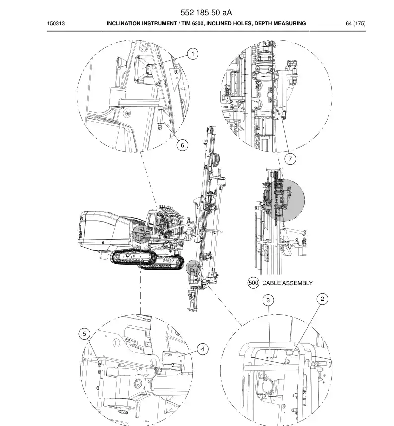 55218550a 552 185 50a Inclination instrument - Sandvik Technical Drawing