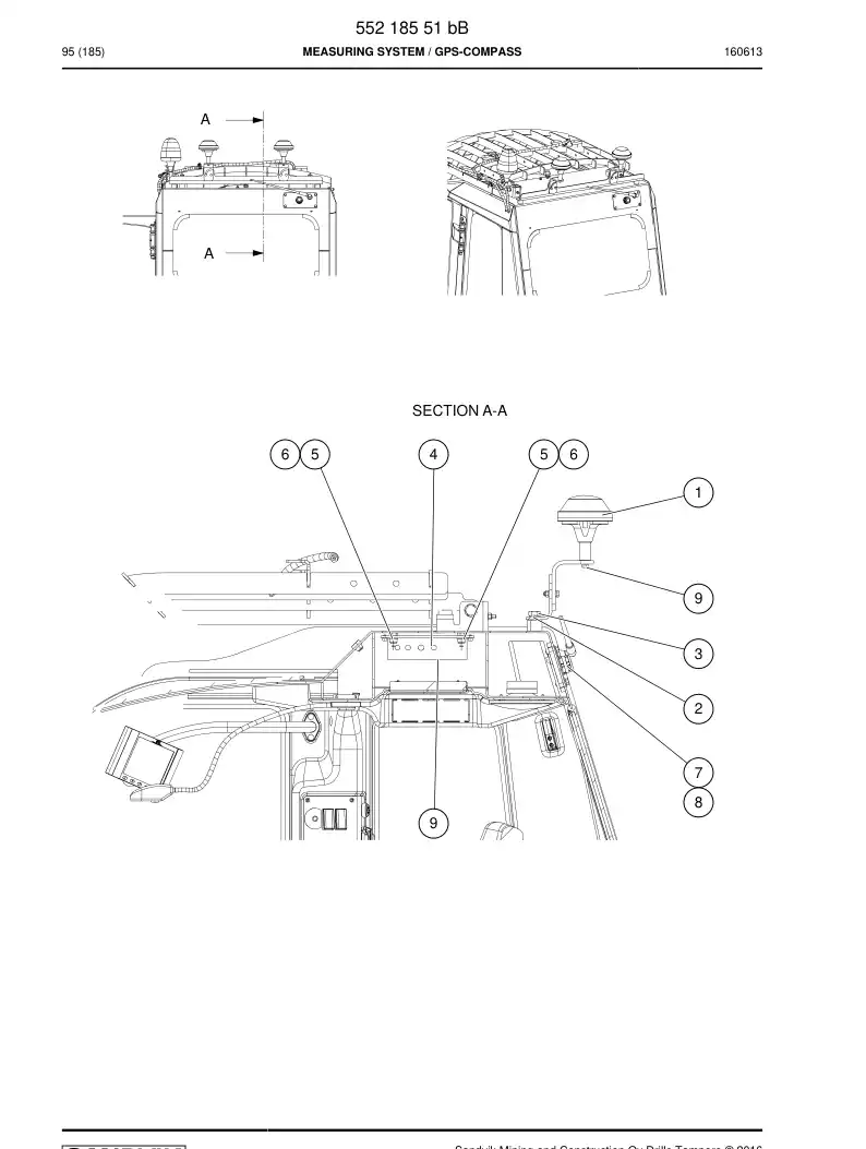 55218551b 552 185 51b Measuring System - Sandvik Technical Drawing