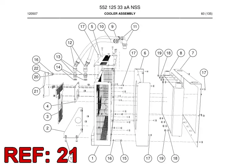 55218667 552 186 67 Support - Sandvik Technical Drawing