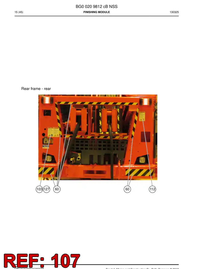 55218945a 552 189 45a Sign - Sandvik Technical Drawing