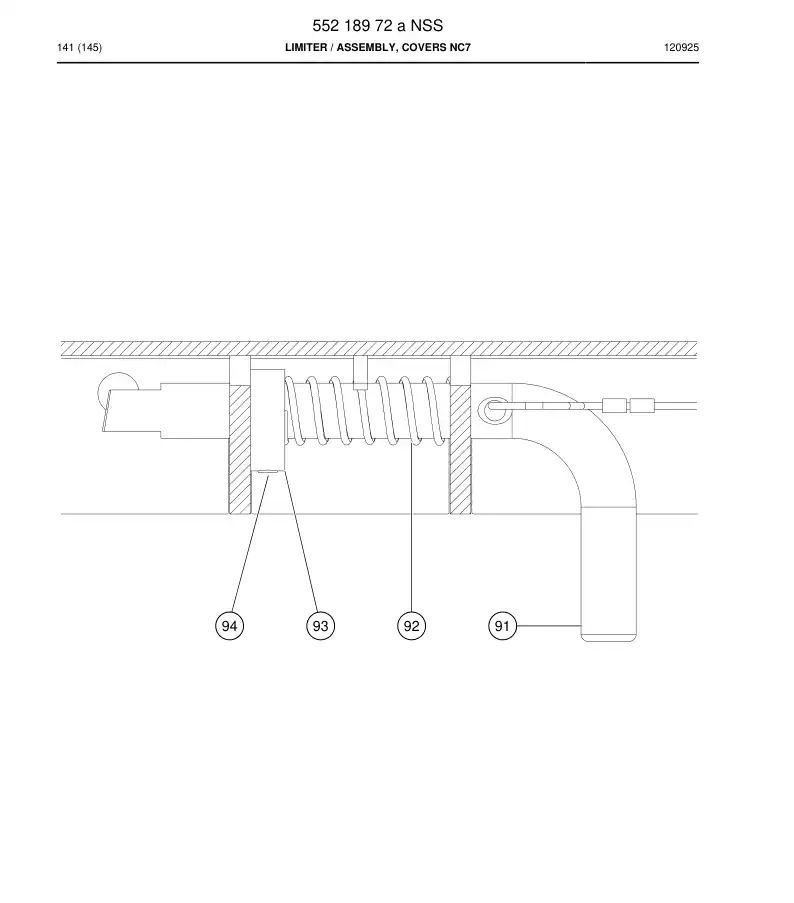 55218972a 552 189 72a LIMITER - Sandvik Technical Drawing