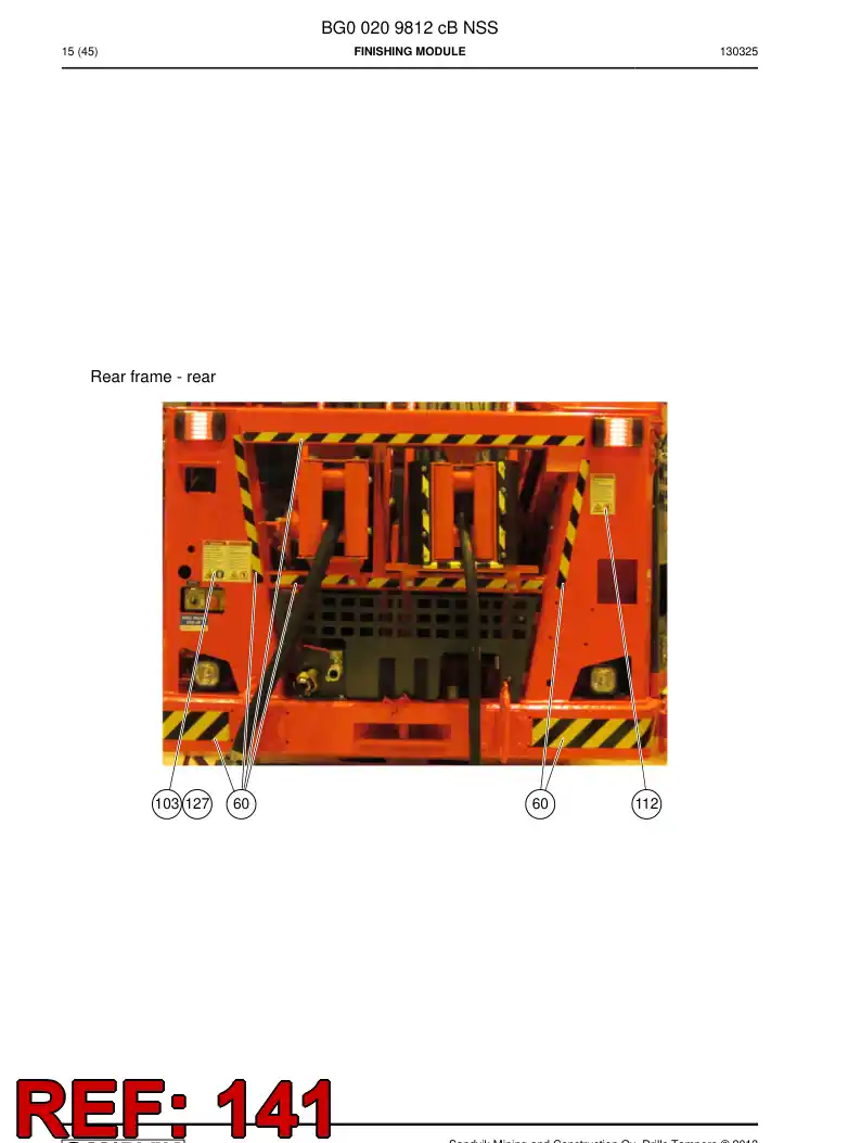 55219033 552 190 33 Sign - Sandvik Technical Drawing