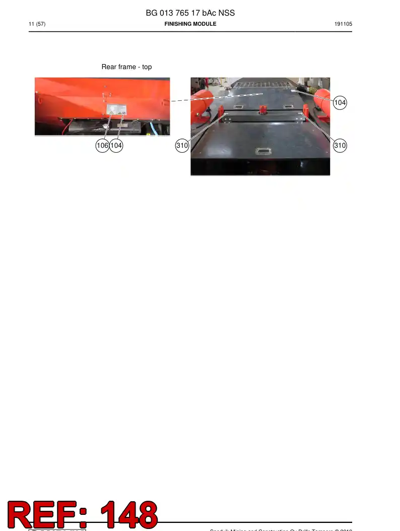 55219096 552 190 96 Decal - Sandvik Technical Drawing
