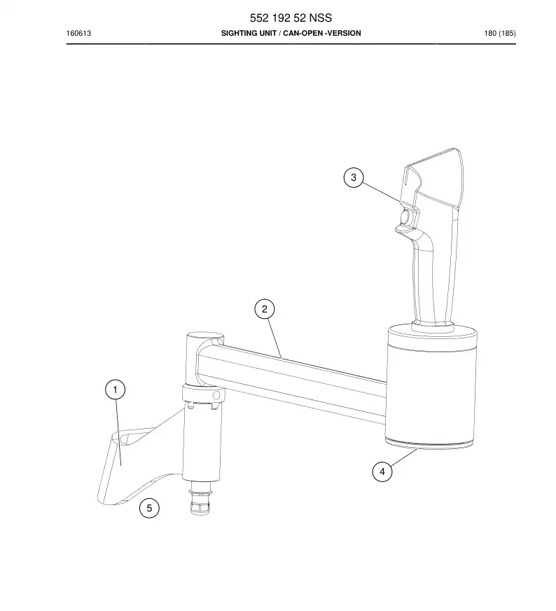 55219252 552 192 52 Sighting Unit - Sandvik Technical Drawing