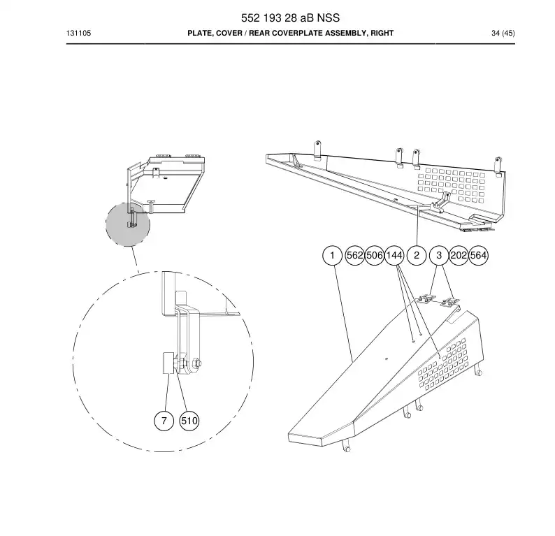 55219328b 552 193 28b PLATE, COVER - Sandvik Technical Drawing