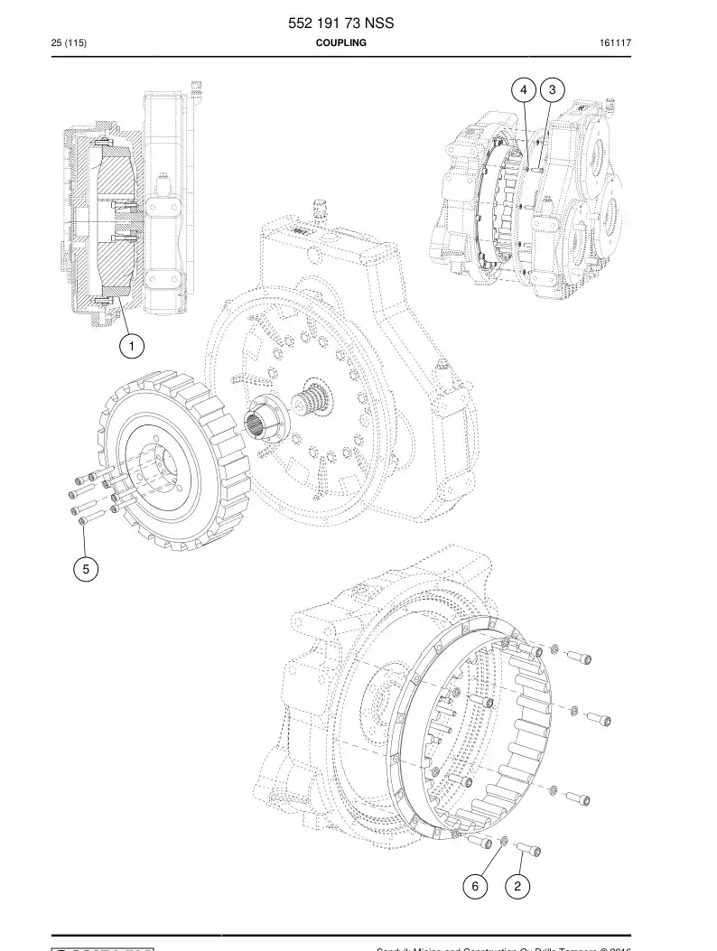 55219426 552 194 26 Hexagon socket head bolt - Sandvik Technical Drawing