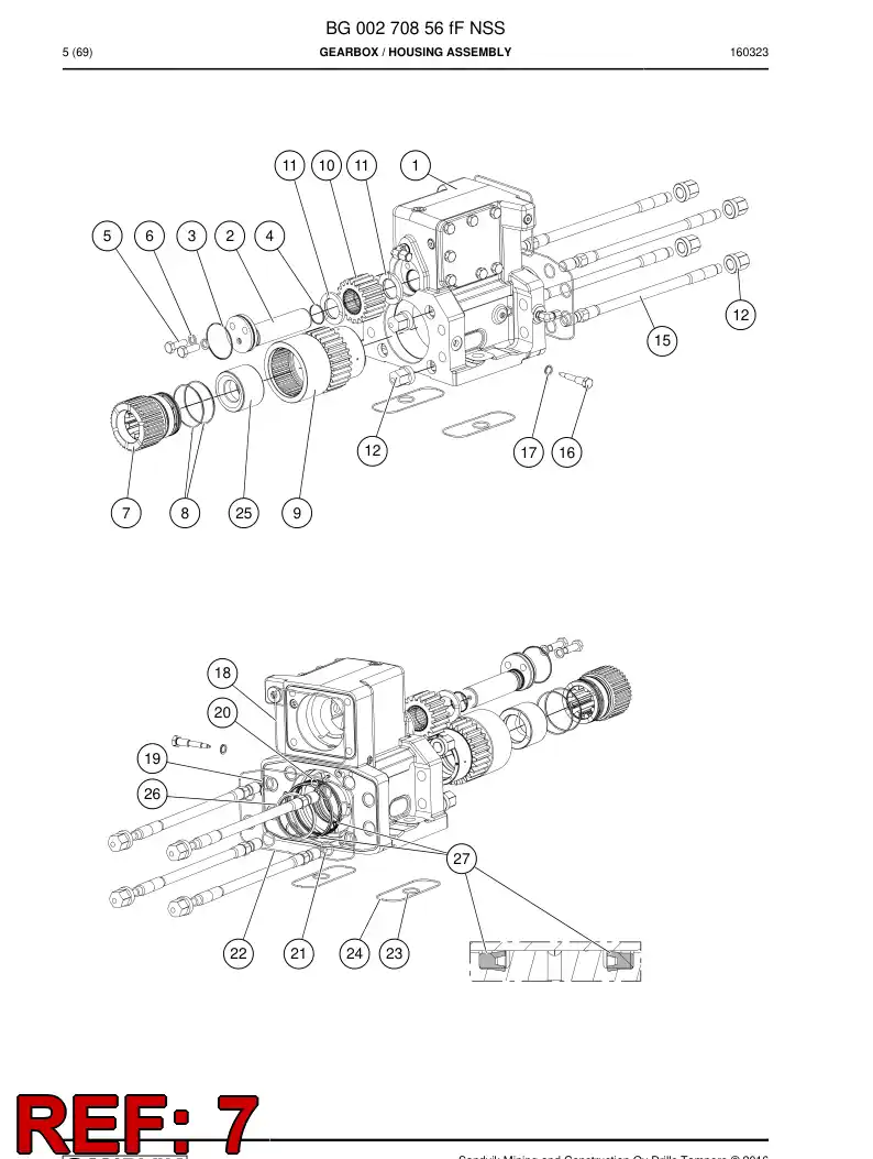 55219440b 552 194 40b Coupling Element - Sandvik Technical Drawing