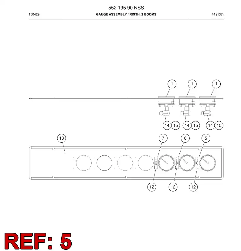 55219644 552 196 44 Sign - Sandvik Technical Drawing