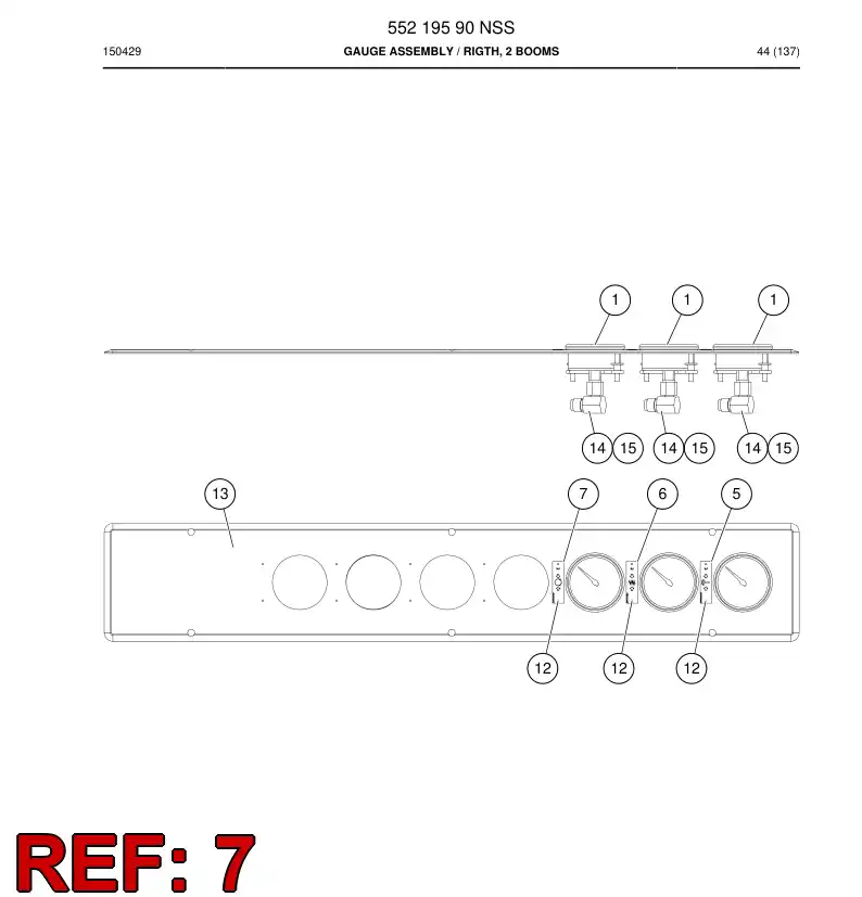55219654 552 196 54 Sign - Sandvik Technical Drawing