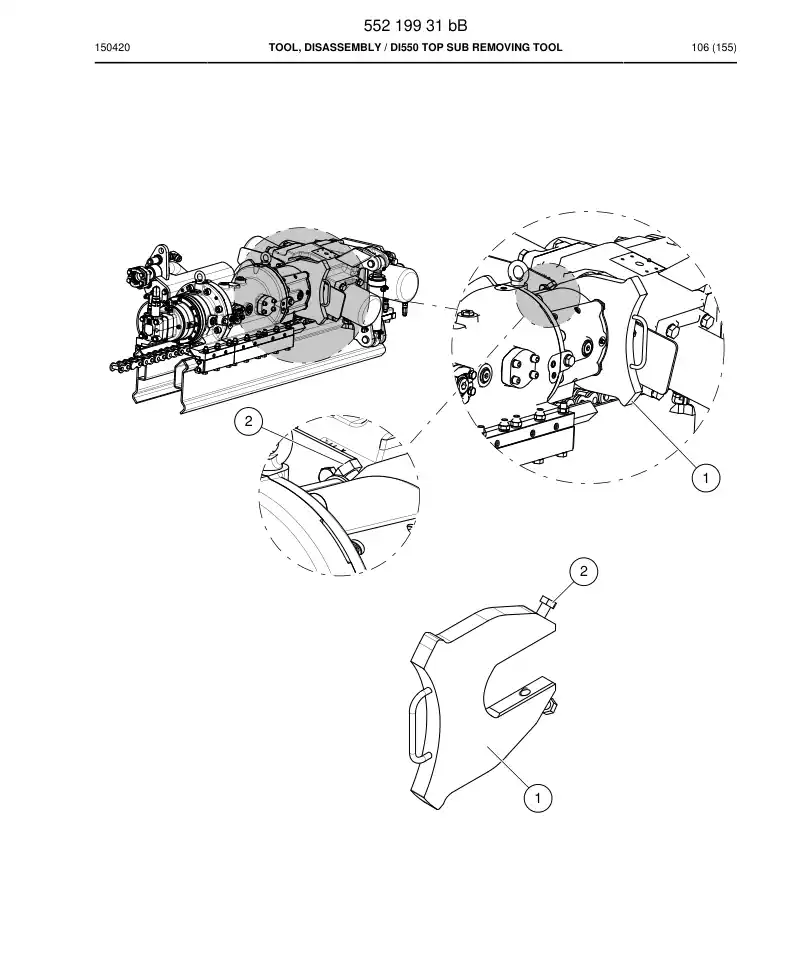 55219931b 552 199 31b Tool, disassembly - Sandvik Technical Drawing