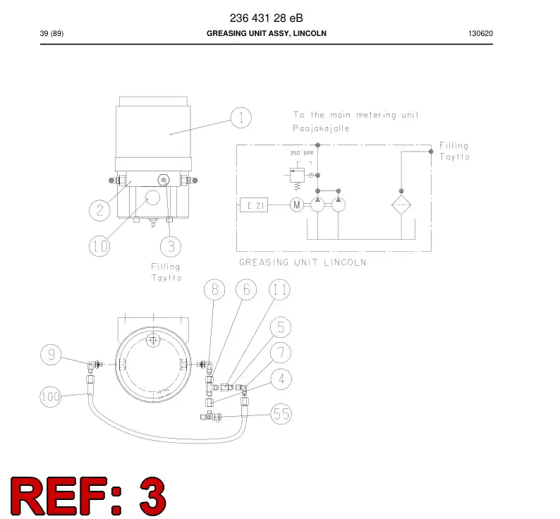 55220114 552 201 14 Filter - Sandvik Technical Drawing