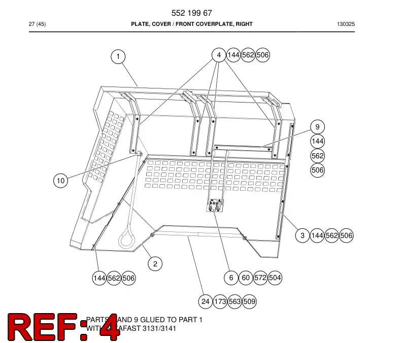 55220127 552 201 27 ENDURECEDOR - Sandvik Technical Drawing
