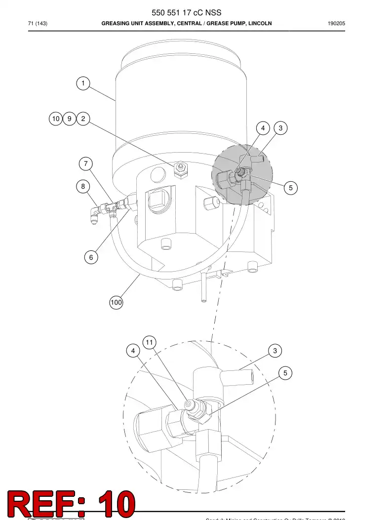 55220177 552 201 77 BOQUILLA, ENGRASE - Sandvik Technical Drawing
