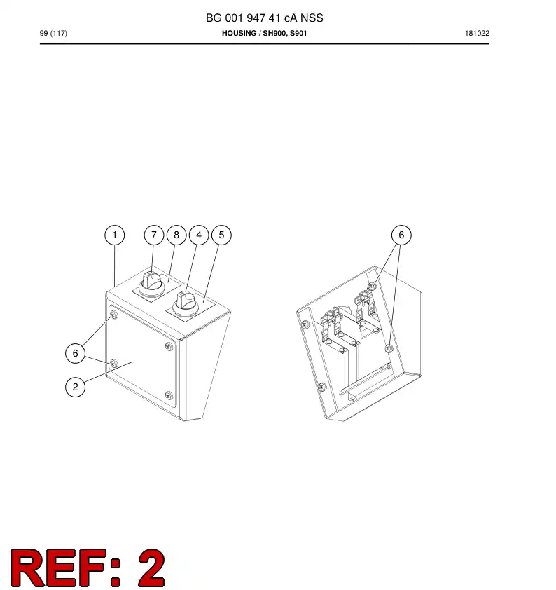 55220488 552 204 88 Cover - Sandvik Technical Drawing