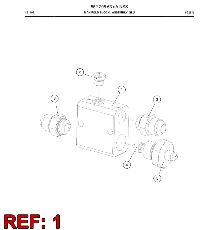 55220520a 552 205 20a CHASIS - Sandvik Technical Drawing