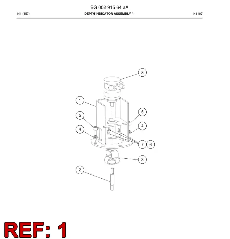 55220607 552 206 07 Bracket - Sandvik Technical Drawing