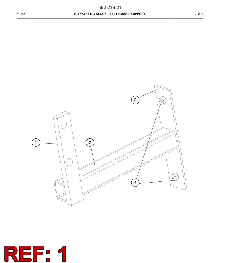 55220626 552 206 26 Tube beam - Sandvik Technical Drawing