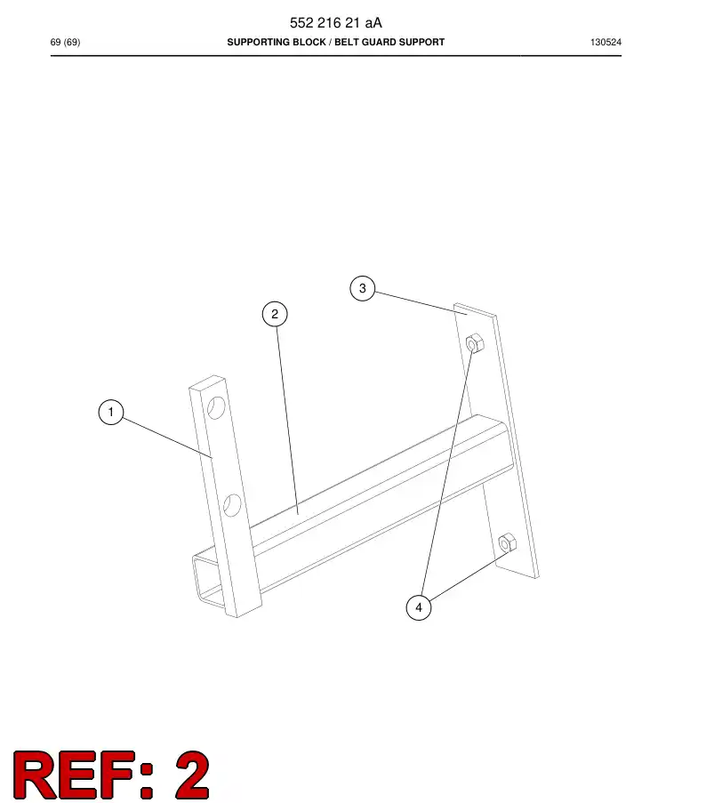 55220627 552 206 27 Tube beam - Sandvik Technical Drawing