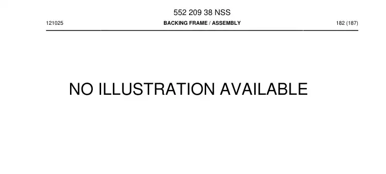 55220938 552 209 38 Backing frame - Sandvik Technical Drawing