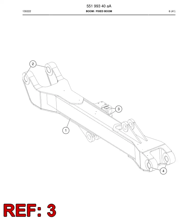 55221133 552 211 33 Bushing, Bearing - Sandvik Technical Drawing