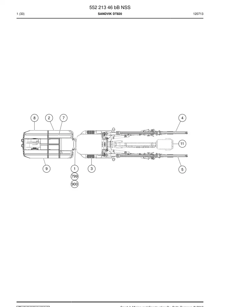 55221346b 552 213 46b SANDVIK DT820 - Sandvik Technical Drawing