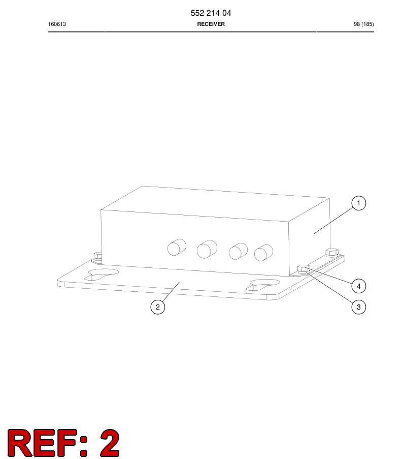 55221432 552 214 32 Bracket - Sandvik Technical Drawing