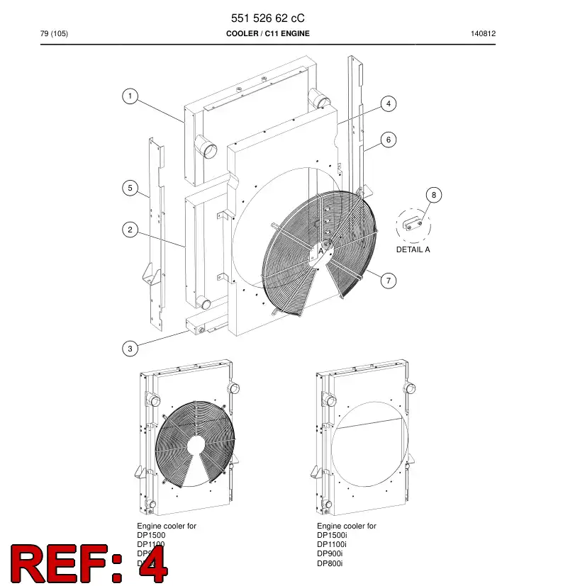 55221555 552 215 55 Housing - Sandvik Technical Drawing