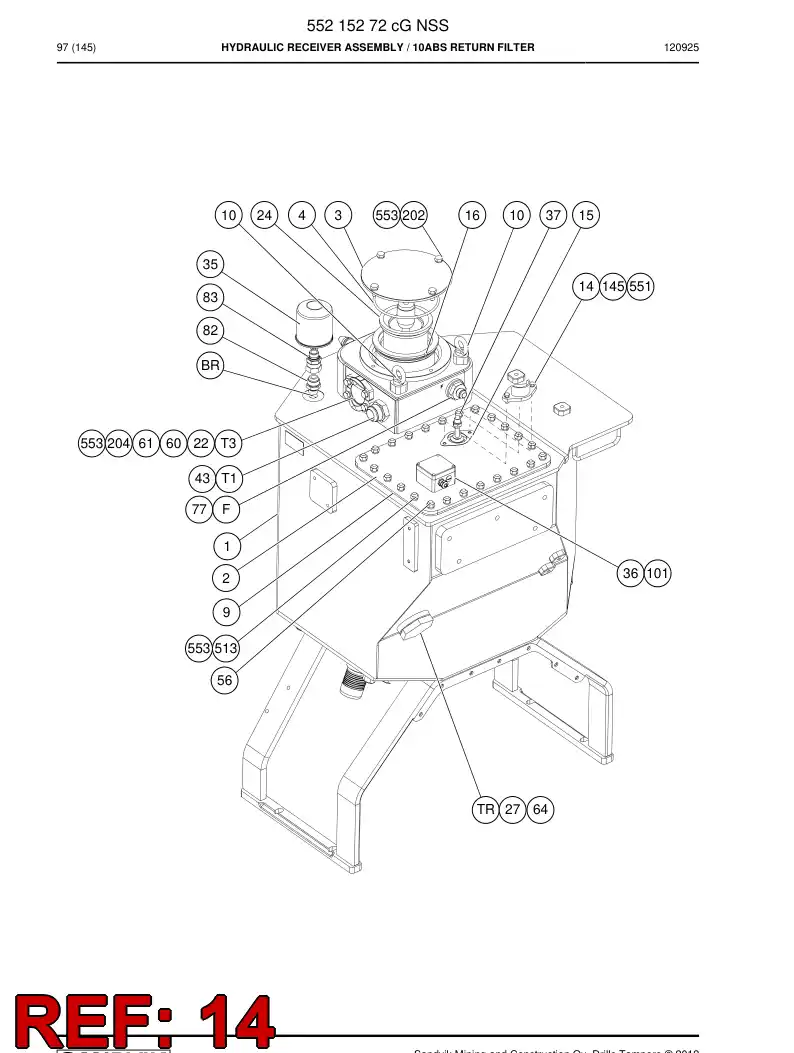 552 216 12 Plate, Mounting - drawing
