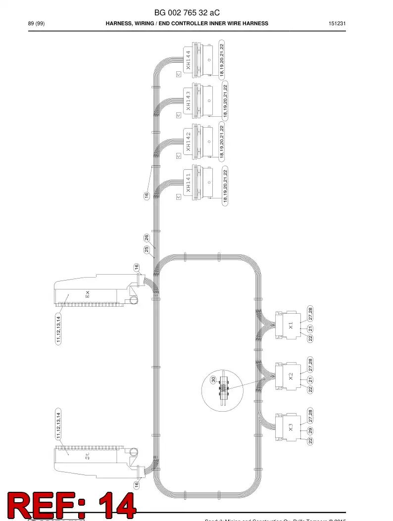 55221849 552 218 49 Accessories, Connector - Sandvik Technical Drawing