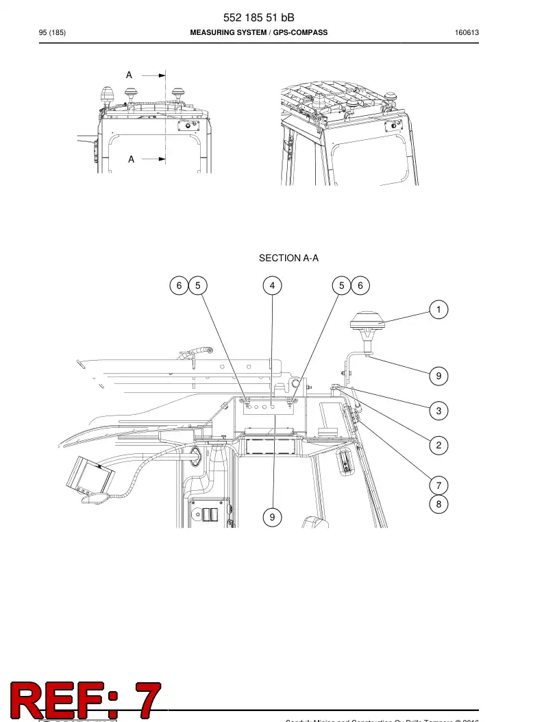 55221869 552 218 69 Gland, Cable, Metallic - Sandvik Technical Drawing