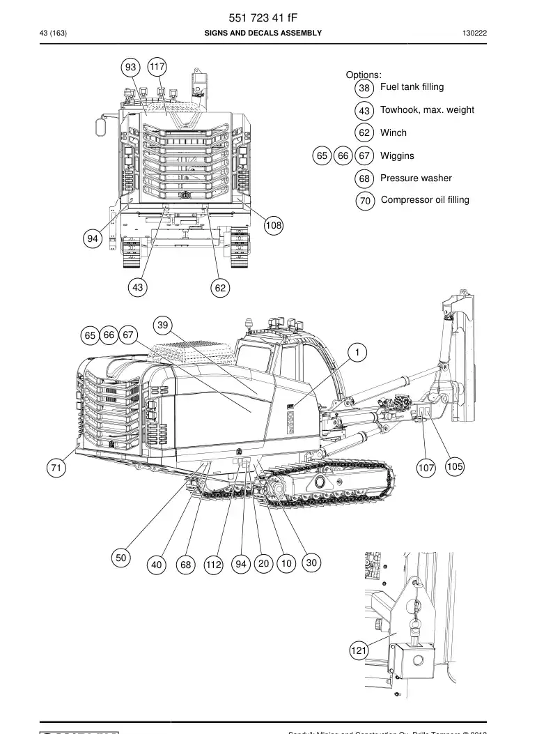 55221988 552 219 88 Sign - Sandvik Technical Drawing