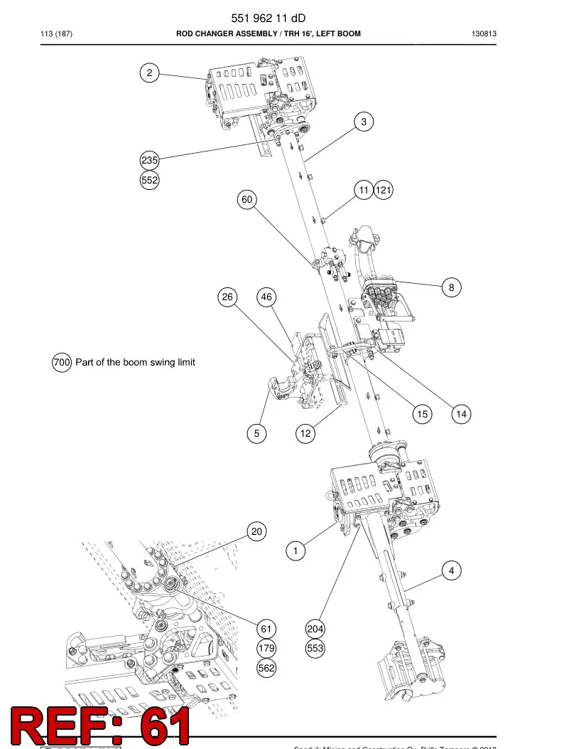 55222085 552 220 85 Washer - Sandvik Technical Drawing