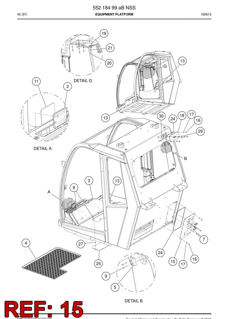 55222235 552 222 35 Inlet - Sandvik Technical Drawing