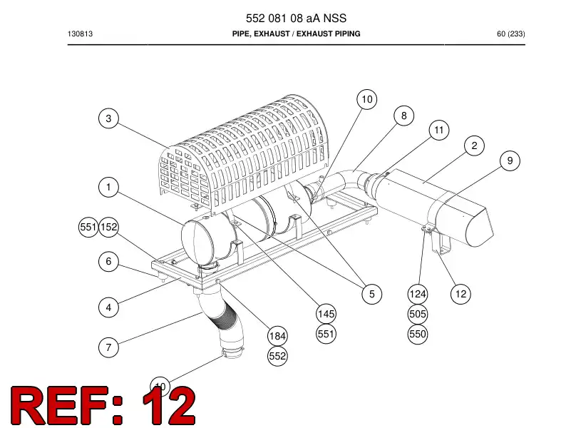 55222326 552 223 26 Bracket - Sandvik Technical Drawing
