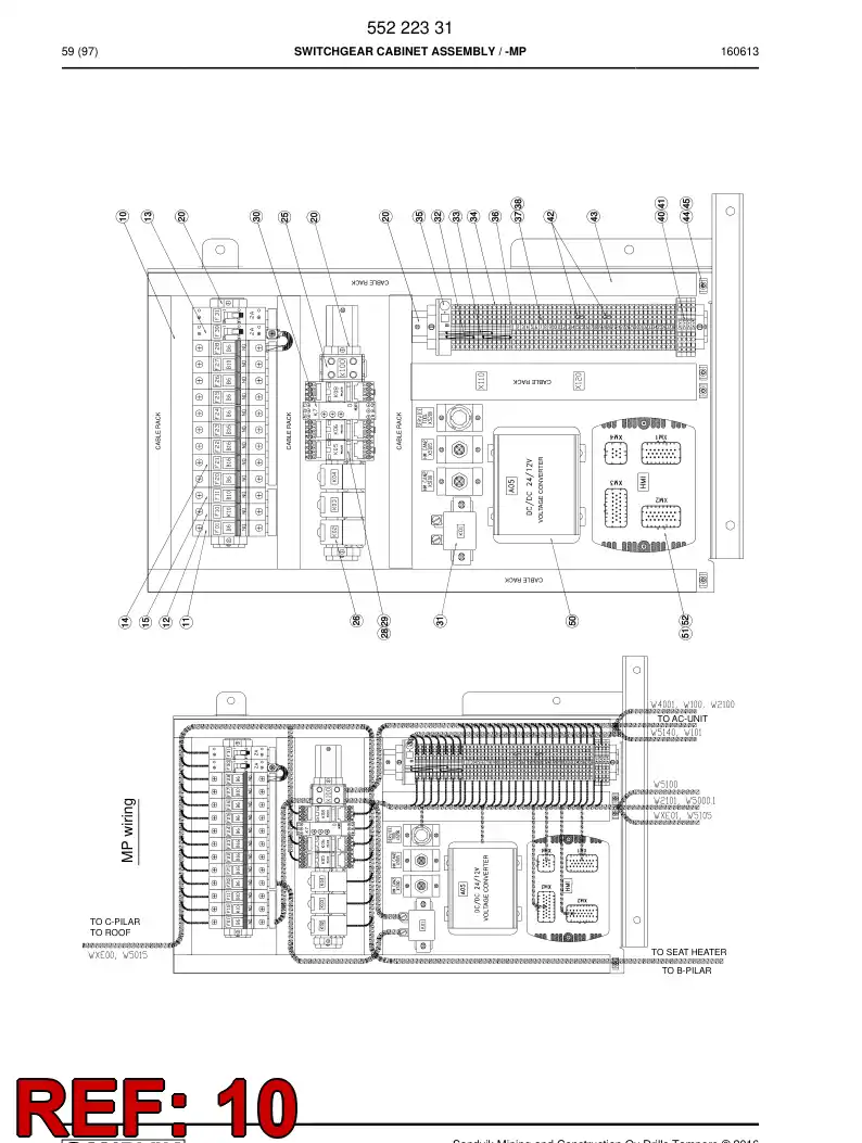 55222332 552 223 32 Plate - Sandvik Technical Drawing