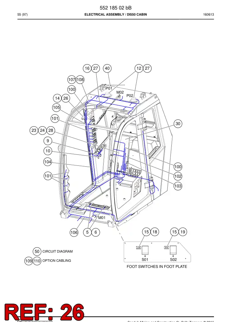 55222394 552 223 94 Screw - Sandvik Technical Drawing