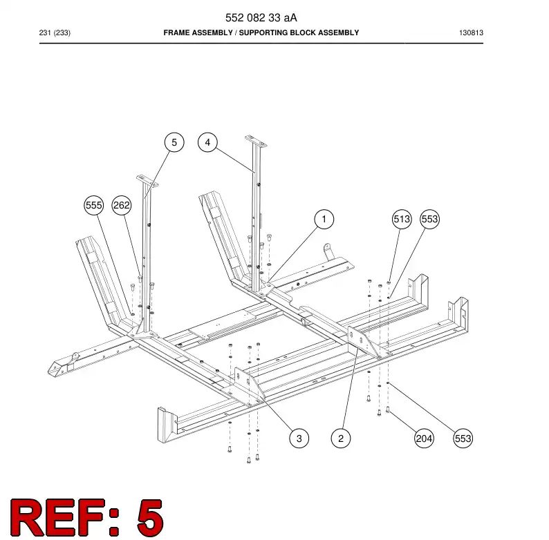55222477a 552 224 77a Support - Sandvik Technical Drawing